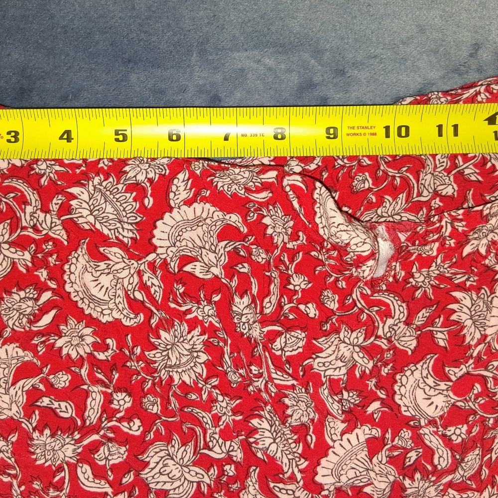 ZARA Red Floral Print Skort - Picture 4 of 5